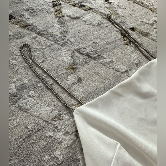 White Tobi Dress with Rhinestones - Picture 4 of 5